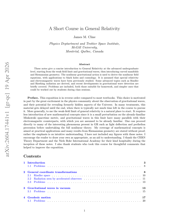 First page
