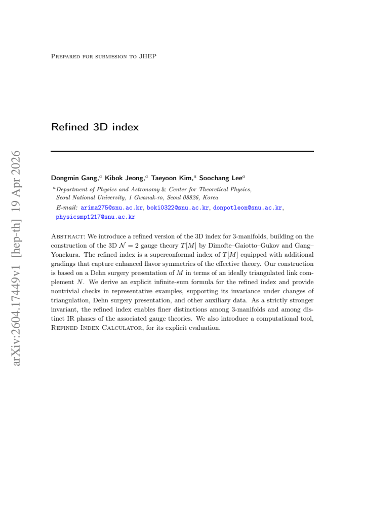 First page
