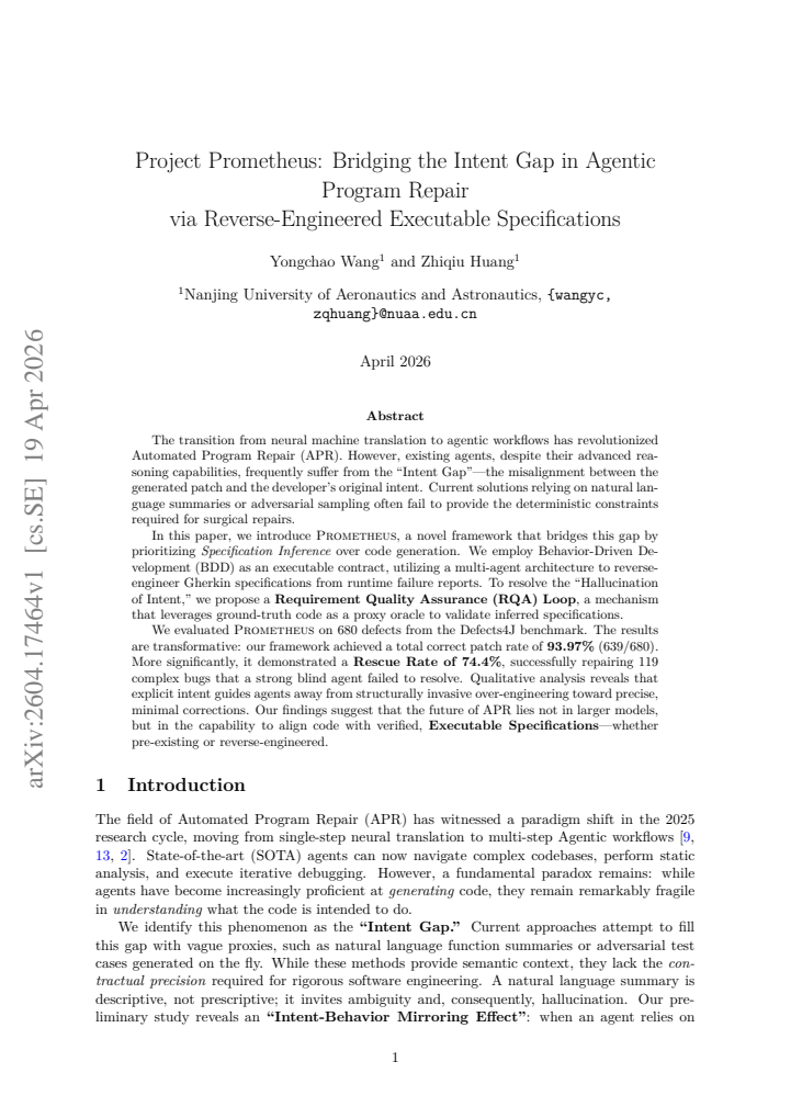 First page