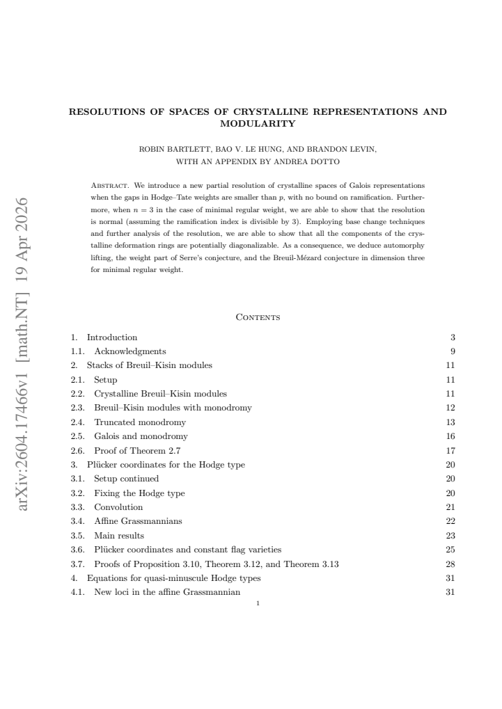 First page
