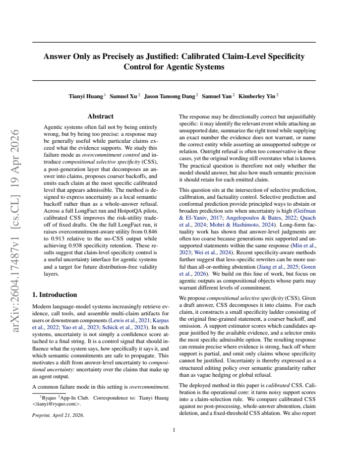 First page