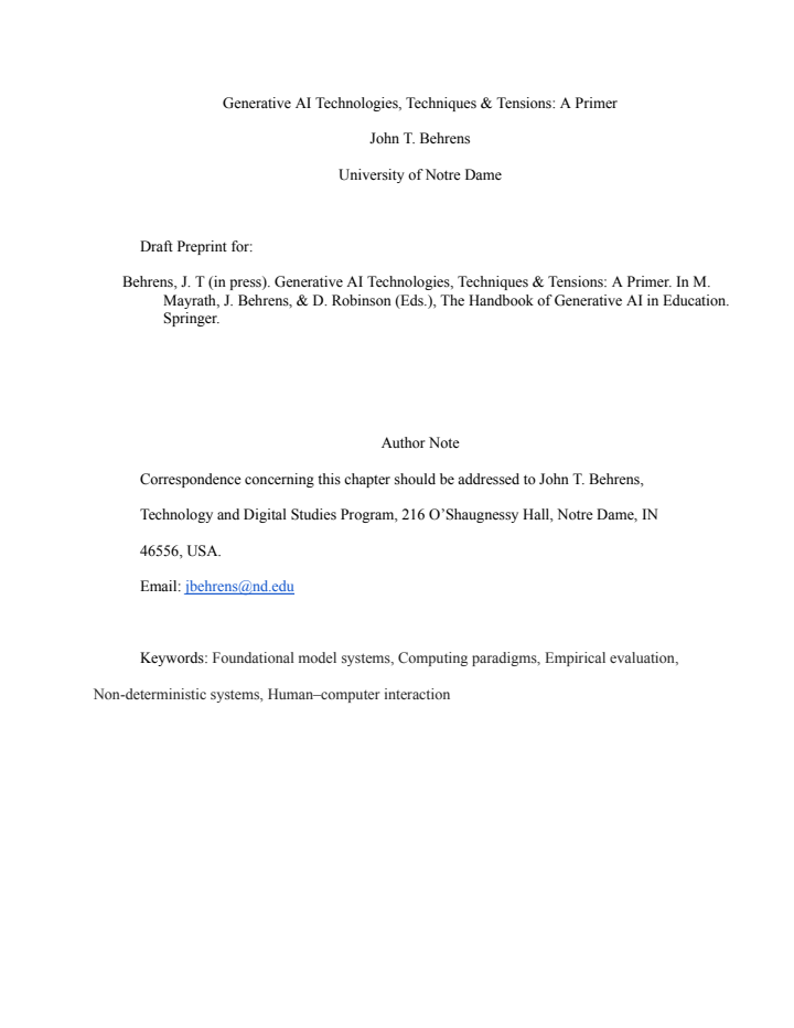 First page