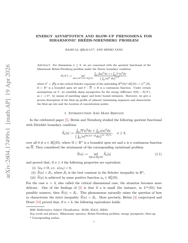 First page