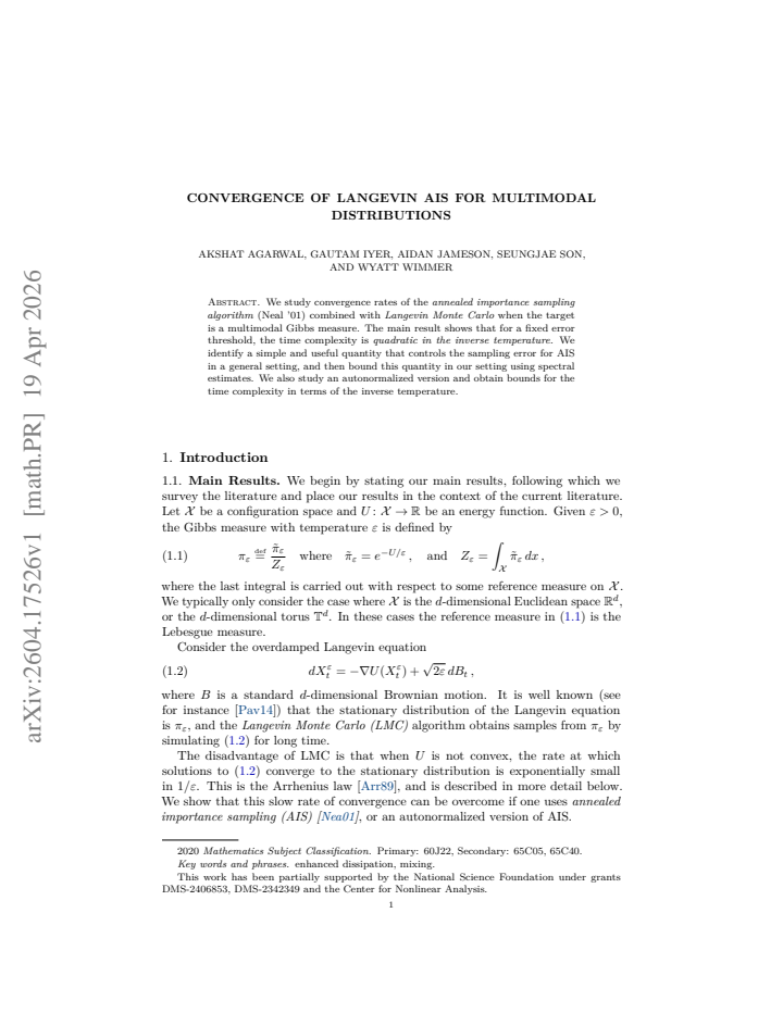 First page