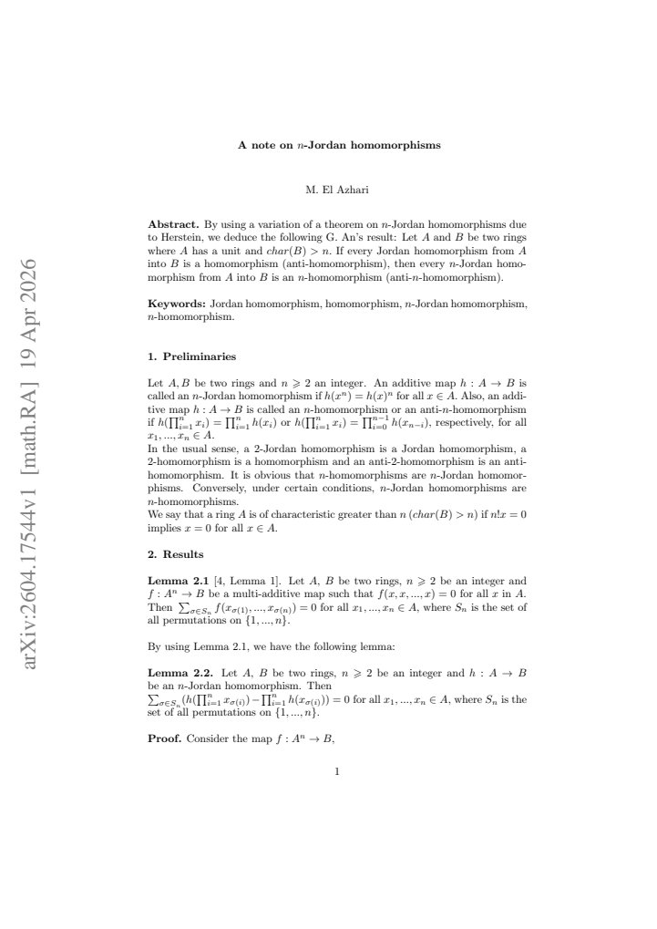 First page