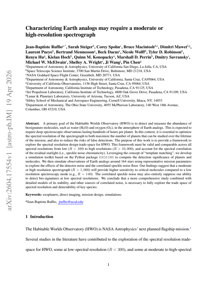 First page