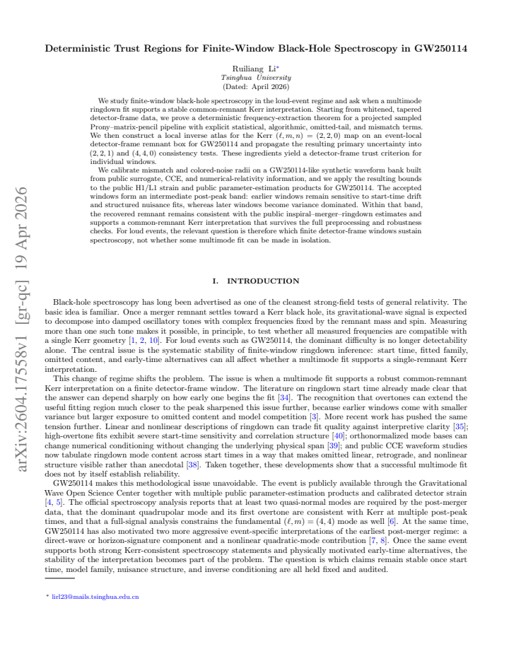 First page