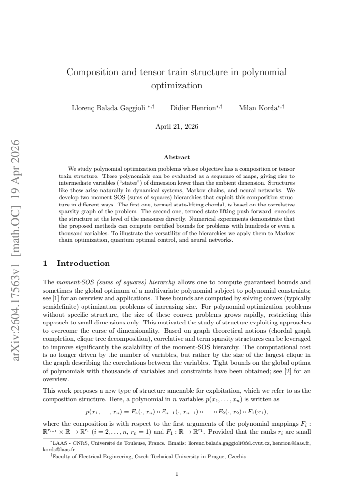 First page