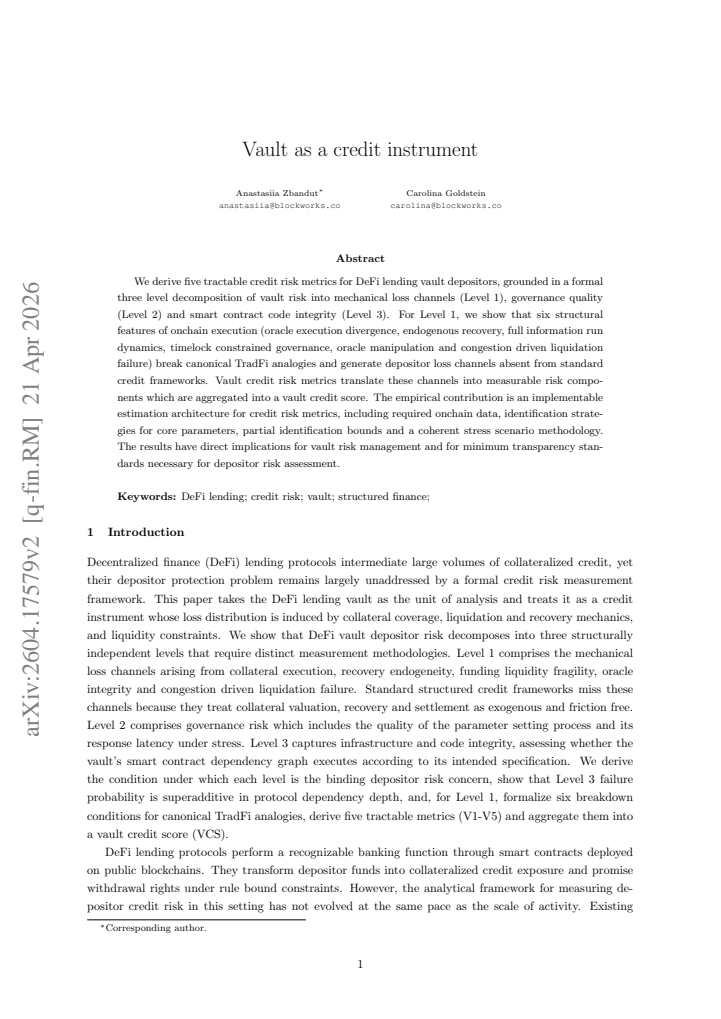 First page