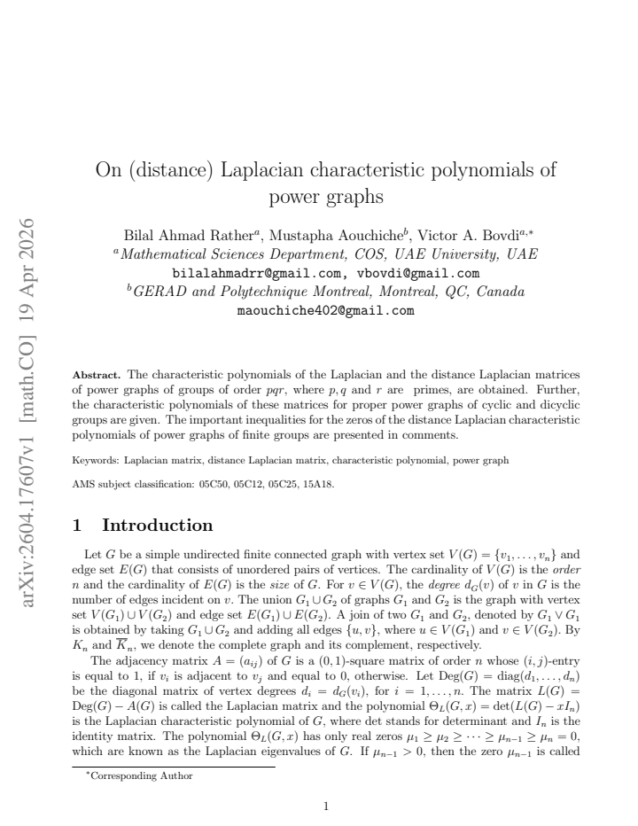 First page