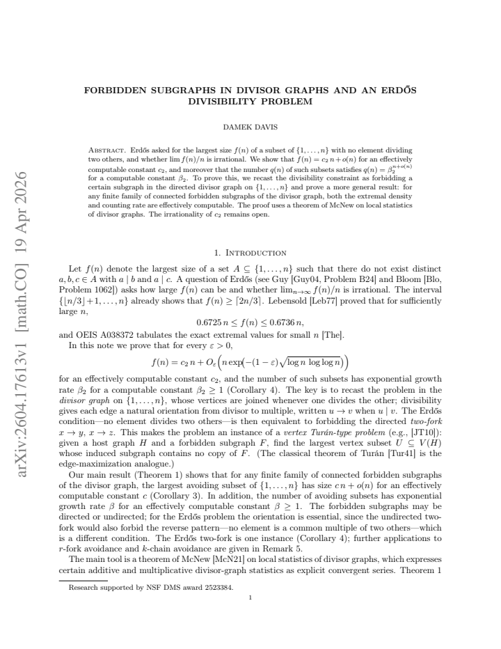 First page