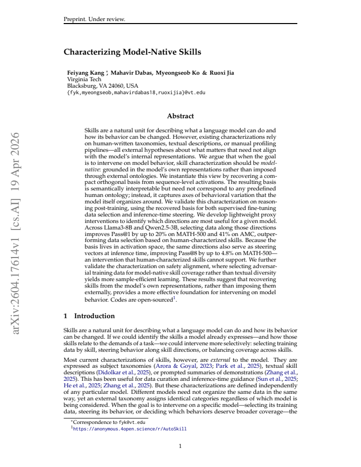 First page