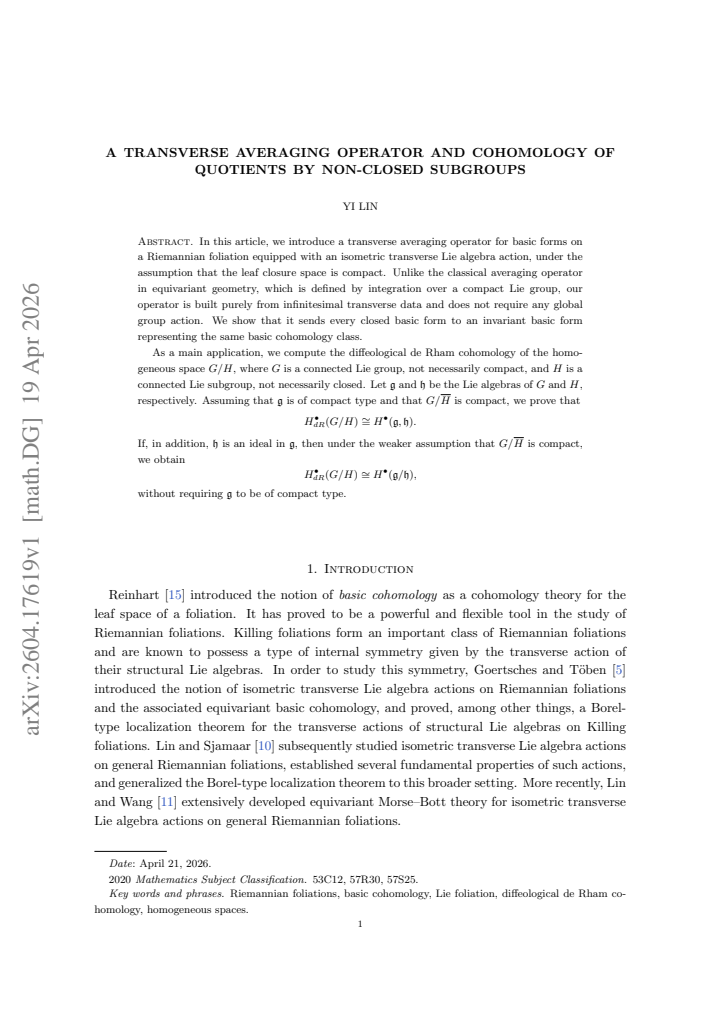 First page