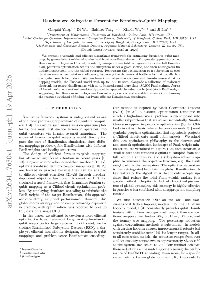 First page