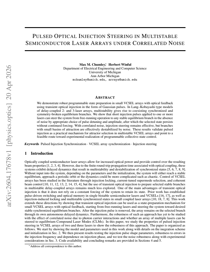 First page