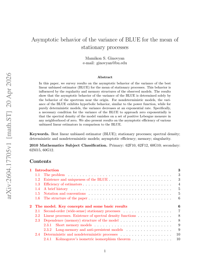 First page