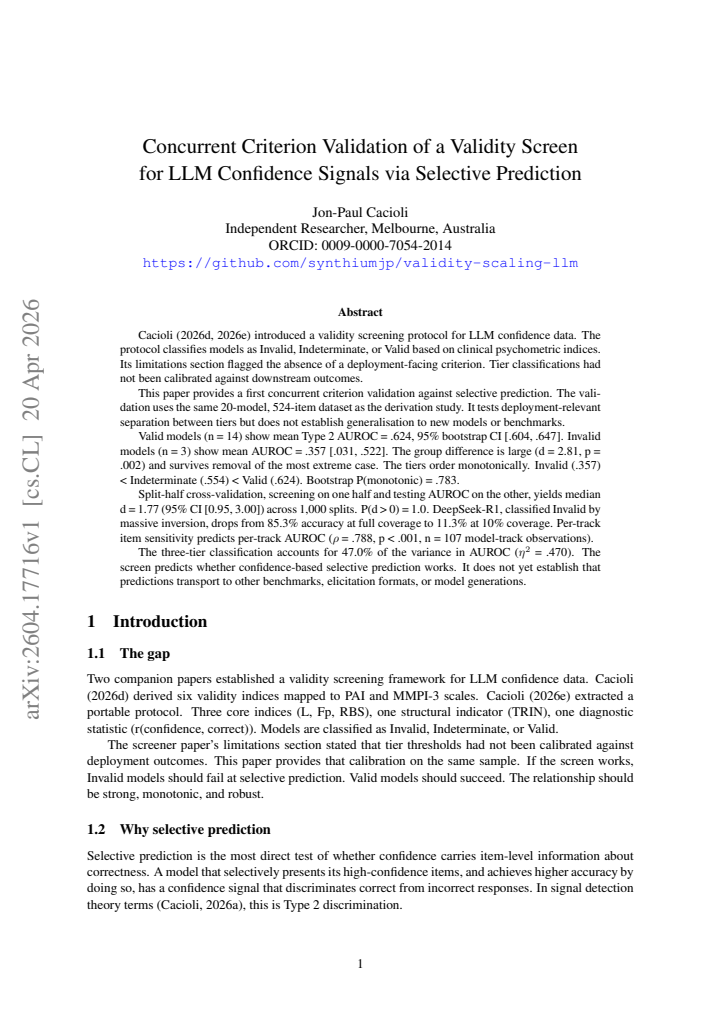First page
