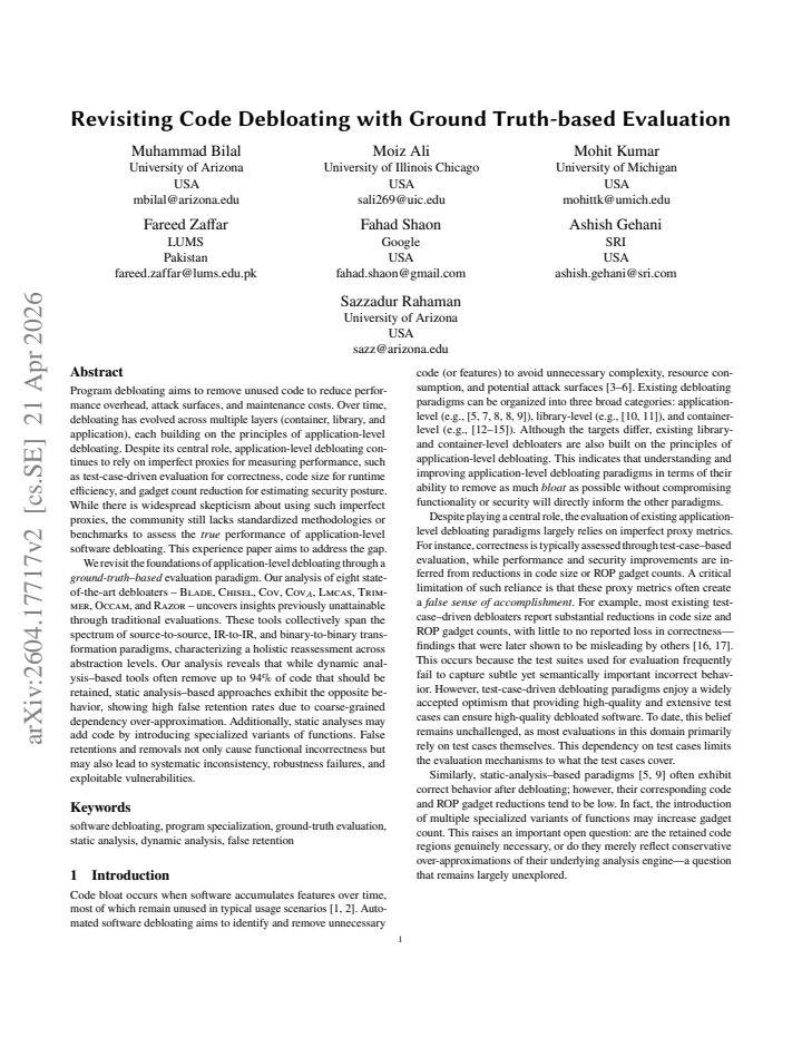 First page