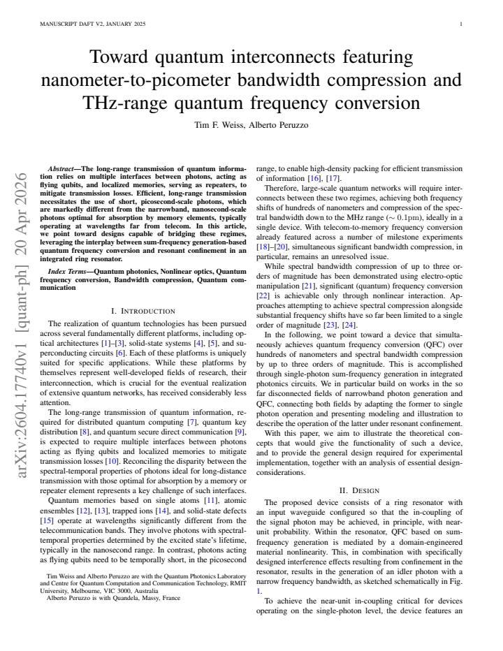 First page