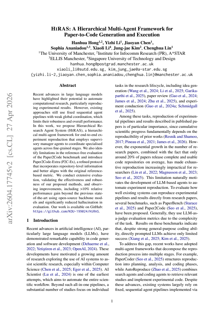 First page
