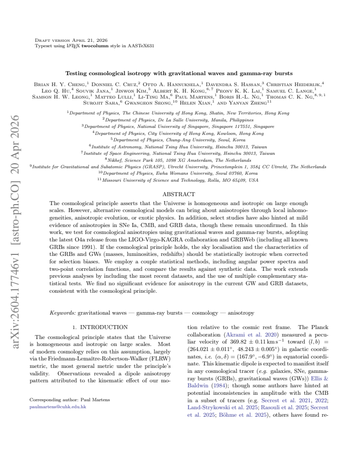 First page