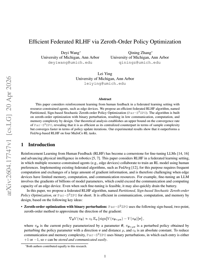First page