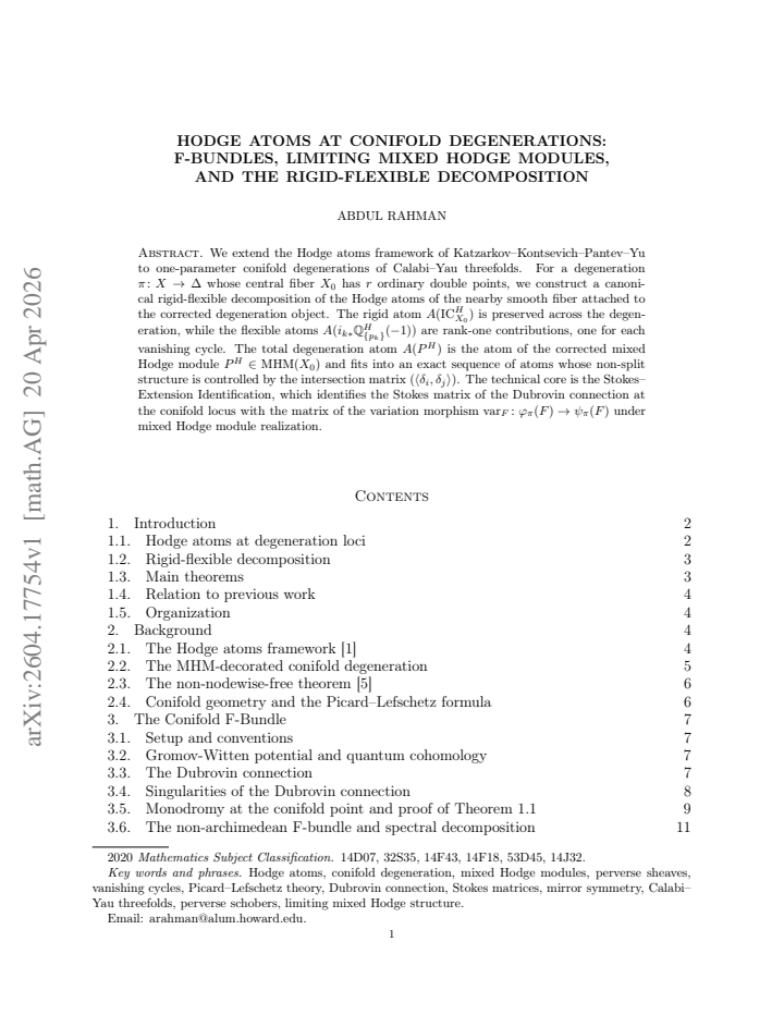 First page