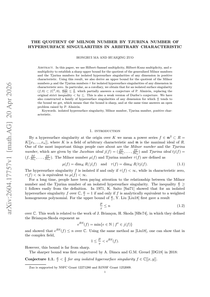 First page