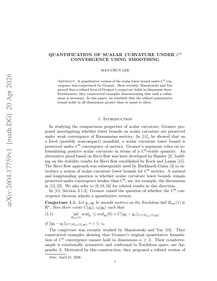 First page