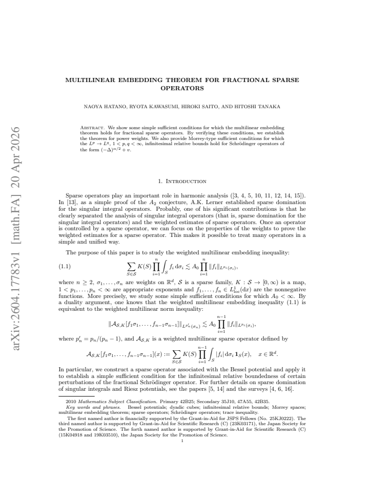 First page