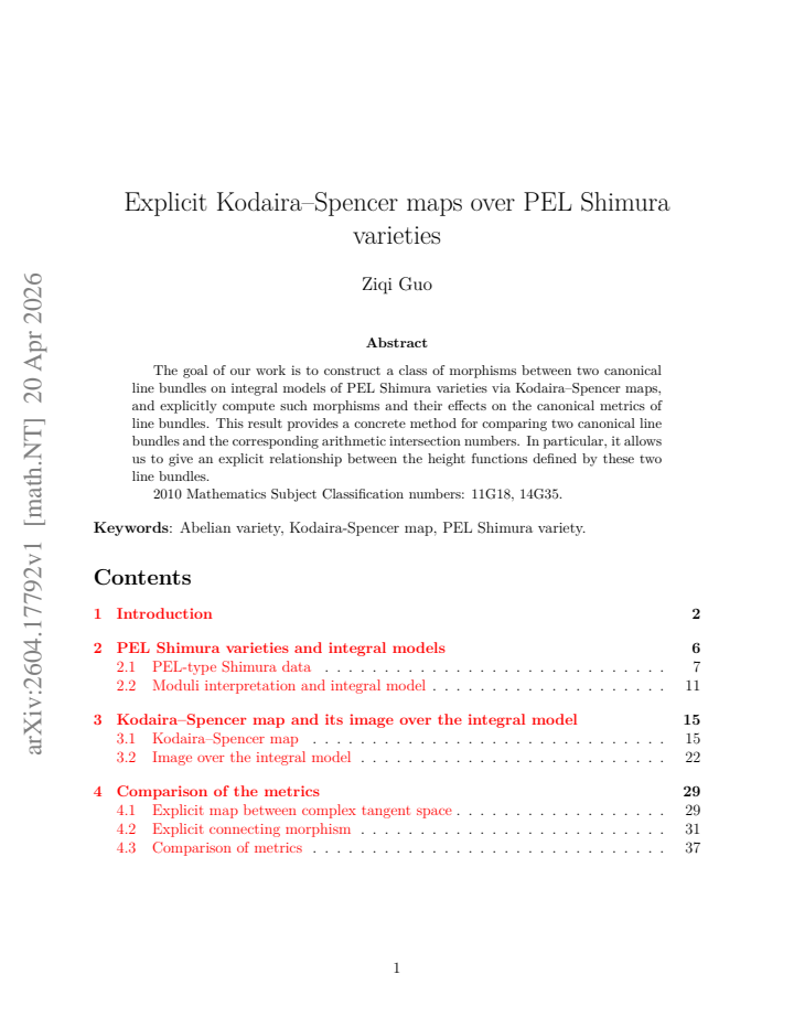First page