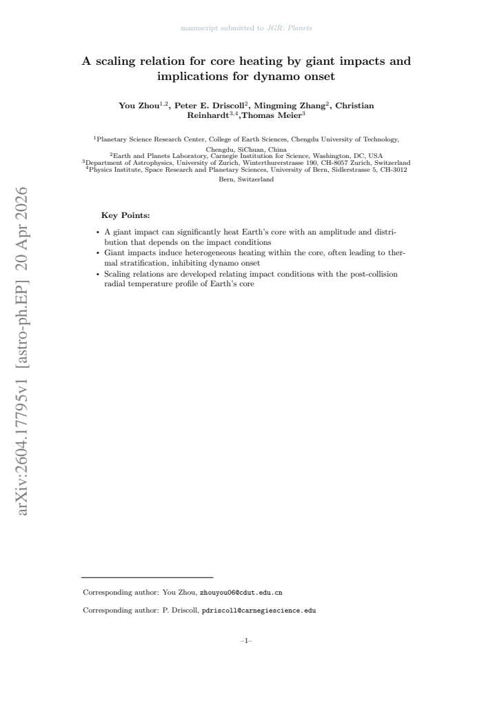First page