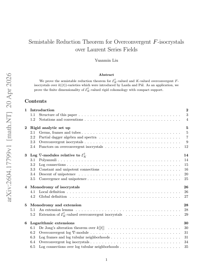 First page