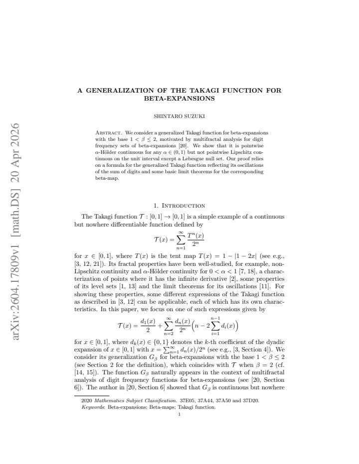 First page