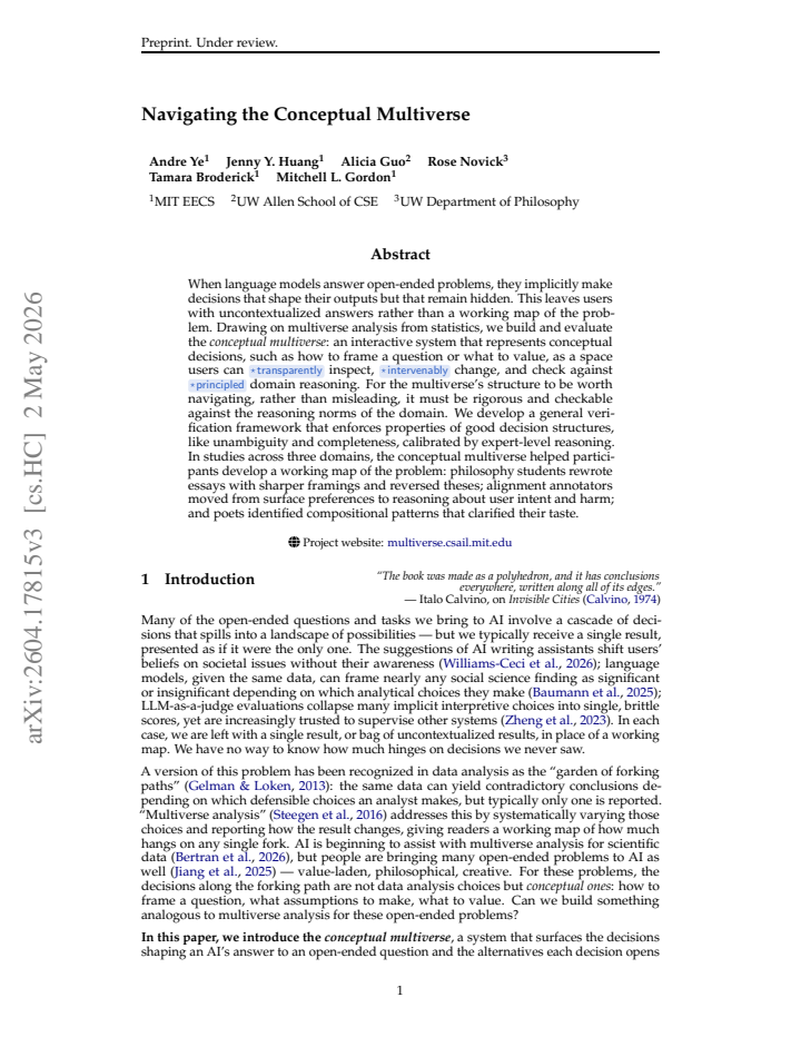 First page