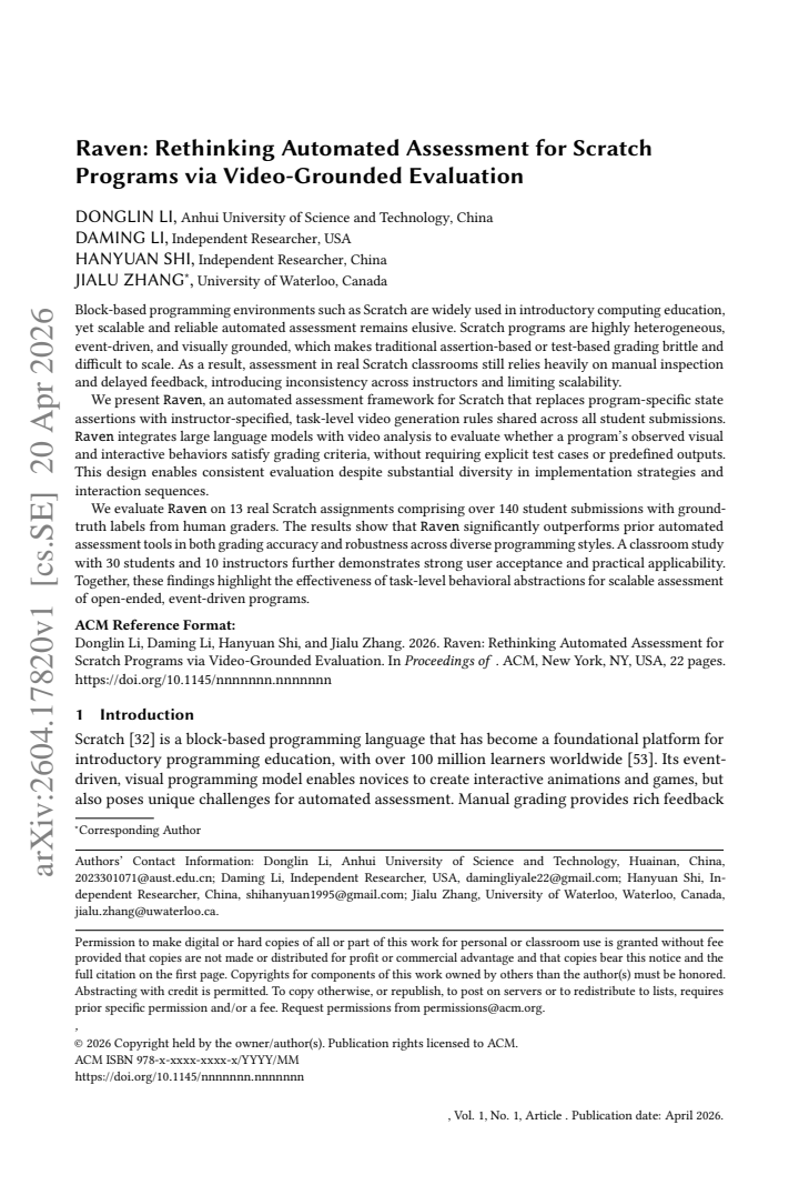 First page