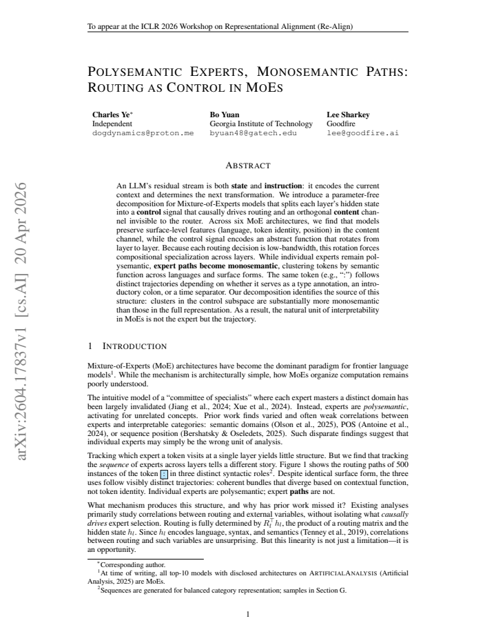 First page