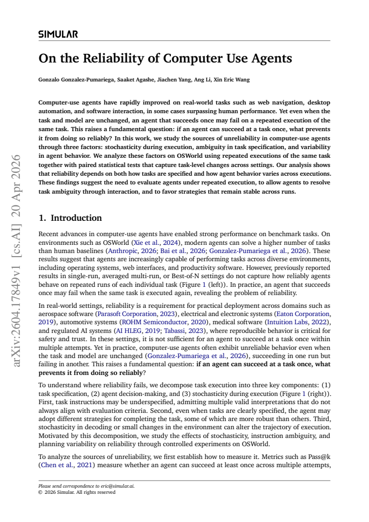 First page