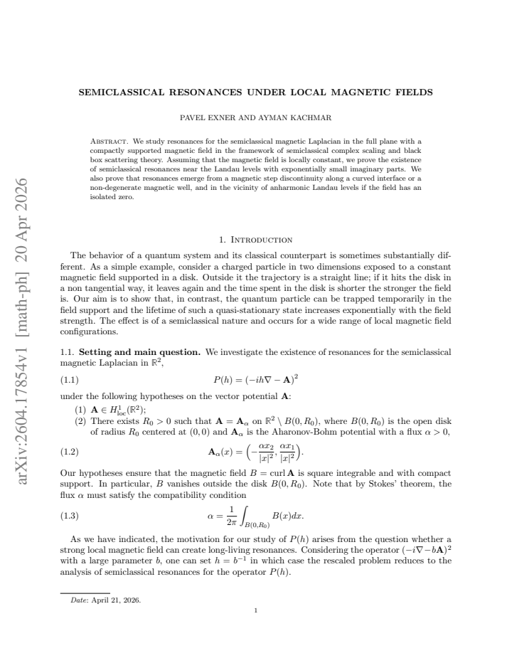 First page