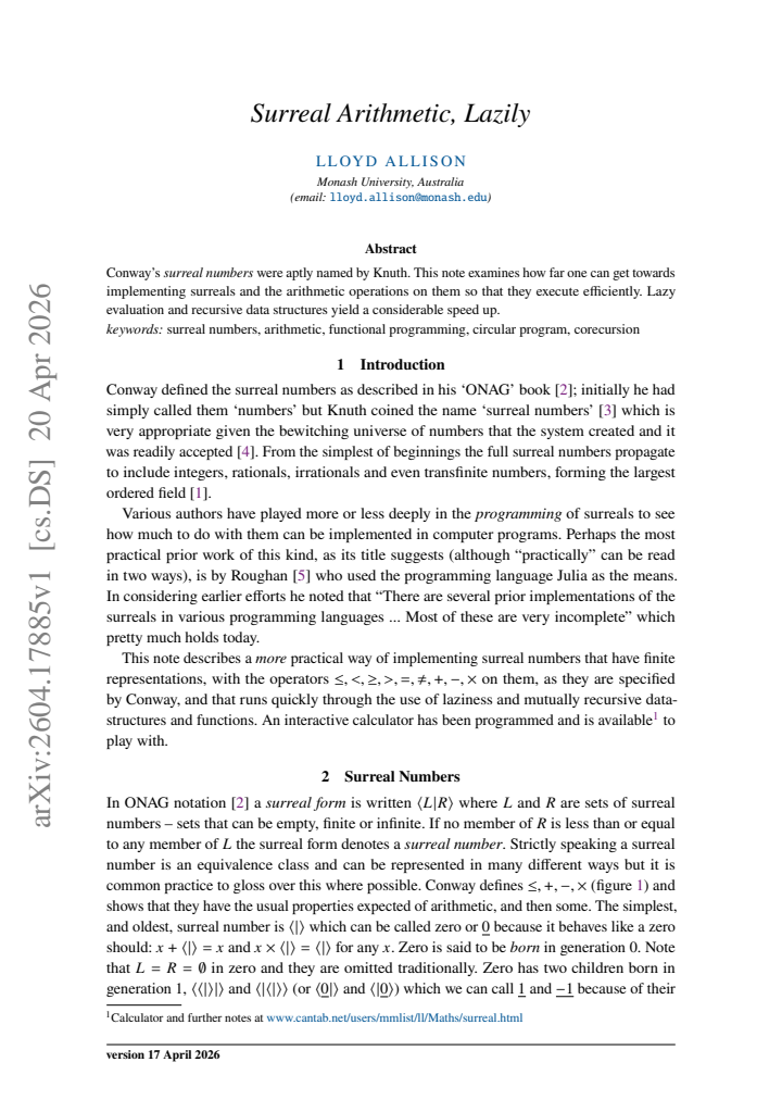 First page