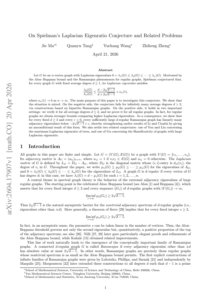 First page
