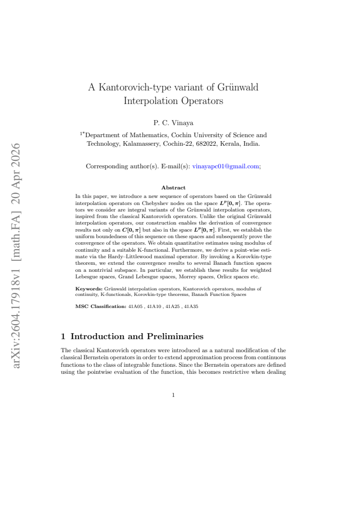 First page