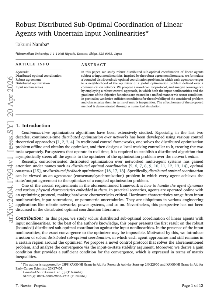 First page
