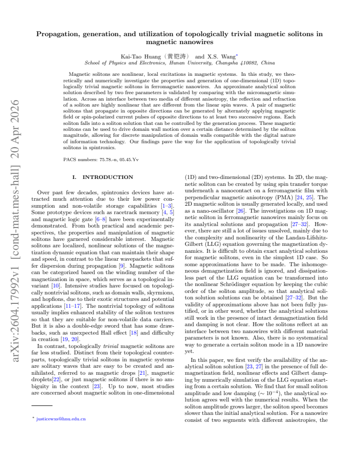 First page