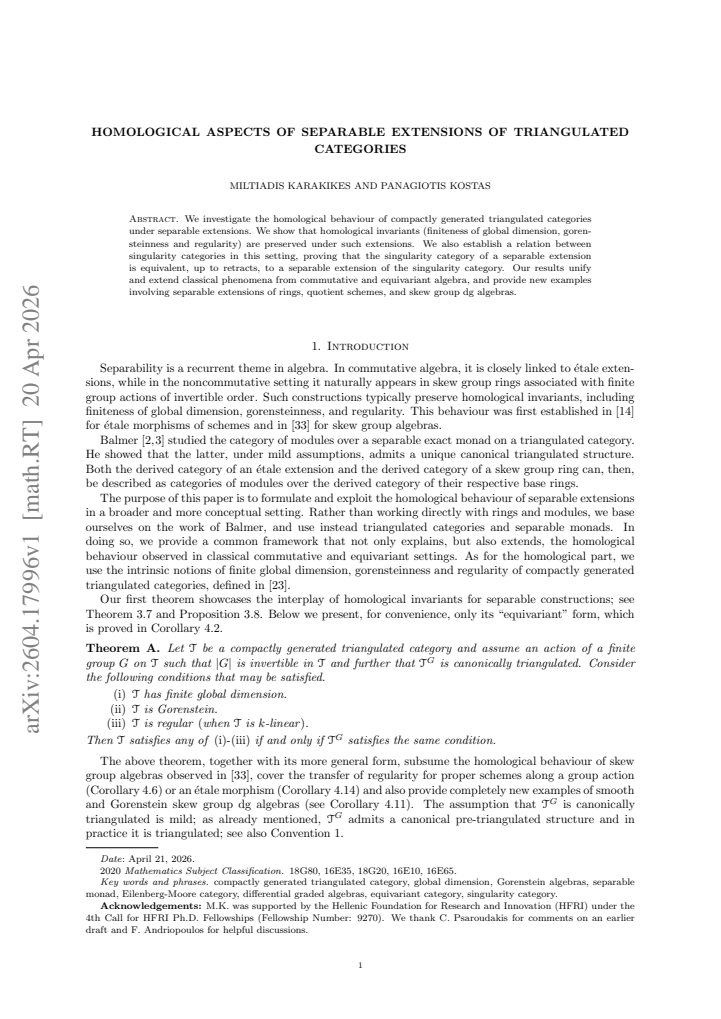 First page