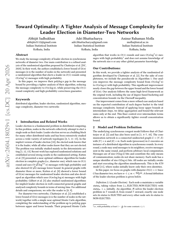 First page