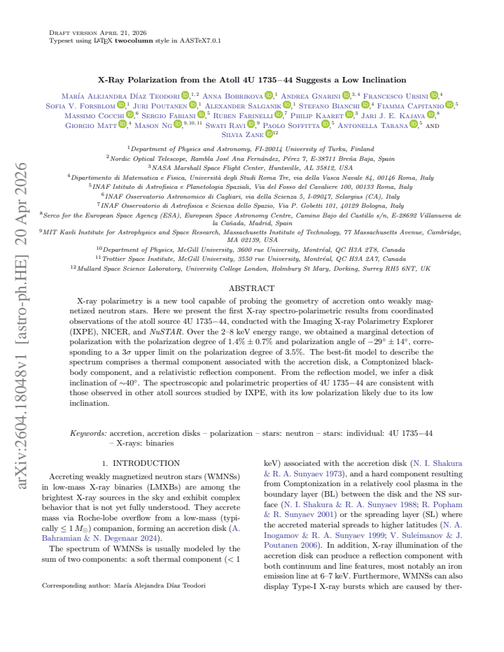 First page