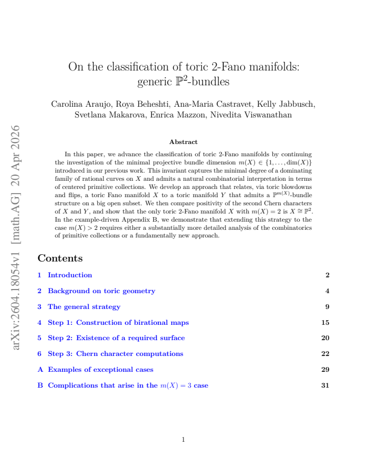 First page