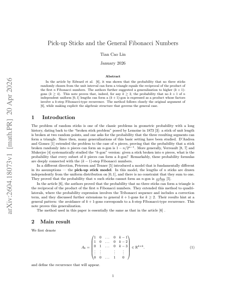 First page