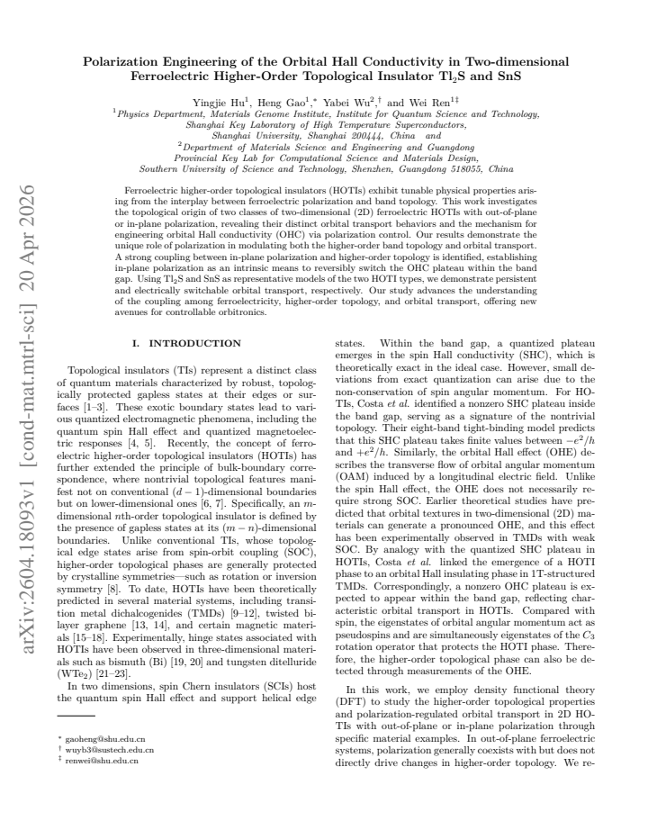 First page